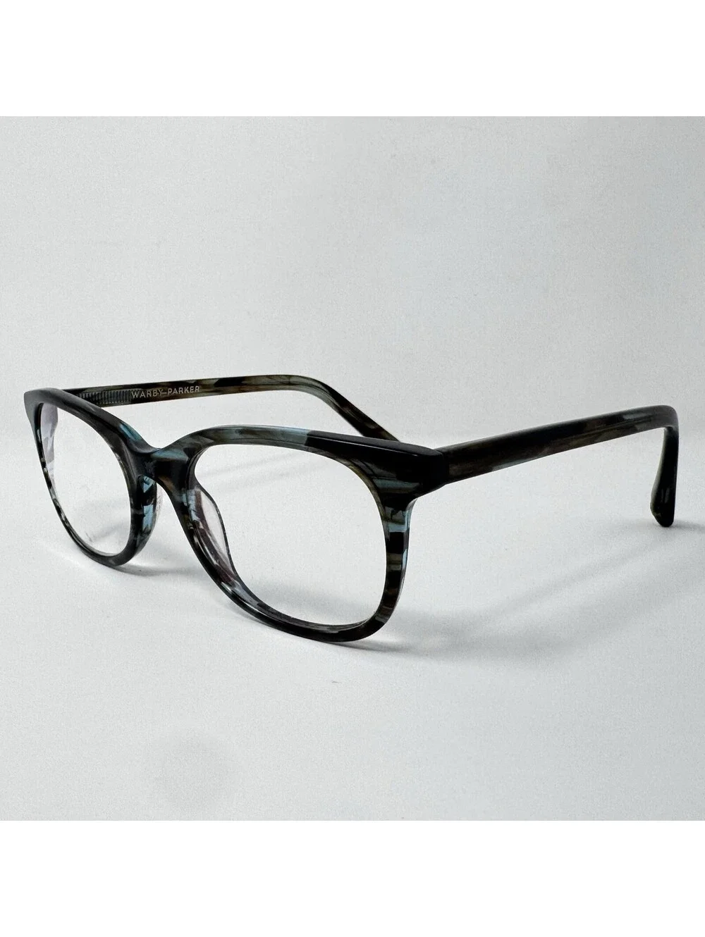 Warby Parker Clyde 140 Blue Green Eyeglass Frames 48-18-140